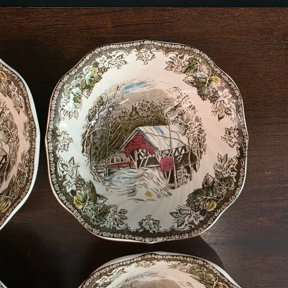 4 Johnson Brothers Friendly Village 6.25